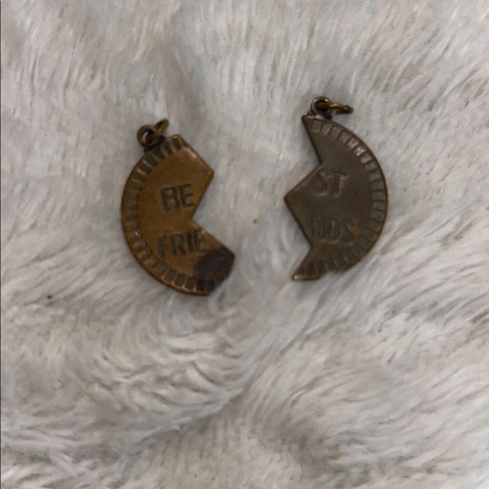Bronze Best Friends Charm pendants